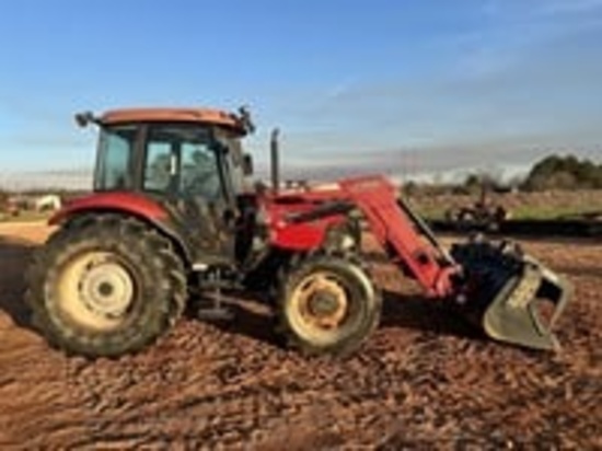 Case JX85 Cab Tractor 2007 w/ loader and grapple bucket, Hours: 1765 SN: 30632