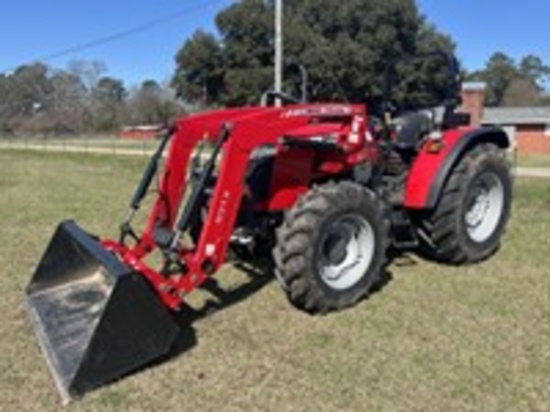 Massey Ferguson 4707 Tractor 2023 with Loader,70 hours, SN: NMD243063, 4x4, 1 1/2 front to back warr