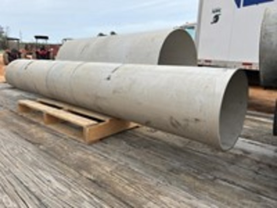 8' x 14" stainless pipe