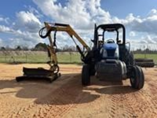 2009 New Holland T6020 Tractor  w/ 5' Boom Mower