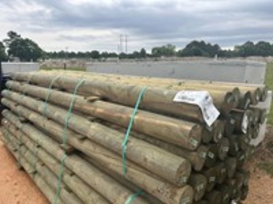 5" x 12' Bundle of Wood Posts