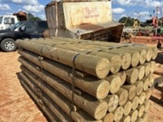 6" x 8' Wood Post Bundle