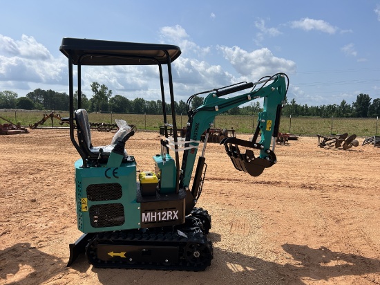 2025 AGT MH12RX Mini Excavator Unused SN: MH12RX202503250612, RATO engine, 13.5HP, 8.6KW, with pilot
