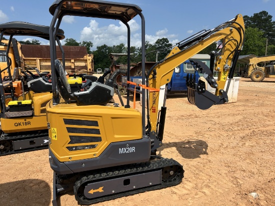 "2025 AGT MX20R unused mini excavator serial #: MX20R2025X0000059