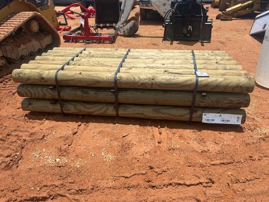 6" x 8' Wood Post Bundle