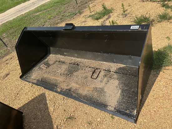 84in skid steer snow/litter bucket