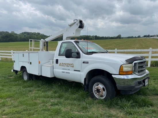2001 Ford F350 Altec Bucket Truck 4x4 7.3 Powerstroke