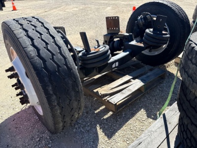 Used Lift Axle Assembly W/ Wheels And Tires