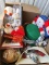 Box holiday decor and metal holder