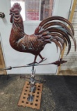 Rooster weathervane for roof