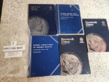 5 Empty Coin Books Barber & Roosevelt