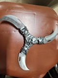 Skull 3 sided knife