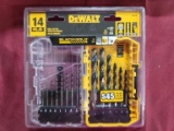 14pc DeWalt drill bit set