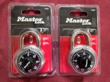 2 Master combination locks