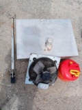 Boat Gas tank, gas can, exhaust fan, boat hitch