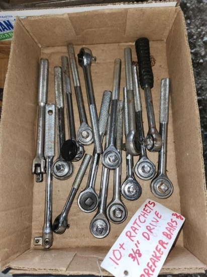 10+ Ratchets 3/8" Drive and Breaker Bars 3/8