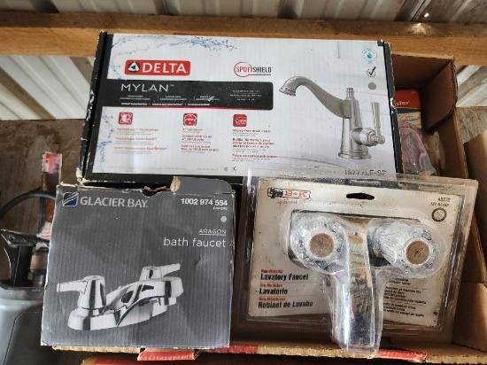 3 Faucets, one toilet flapper