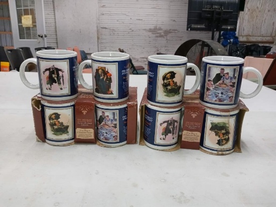 Norman Rockwell Portrait Coffee Mugs 12 in the lot.