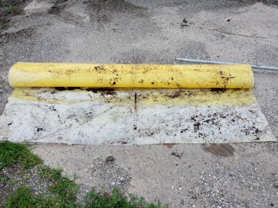 Roll of plastic cover