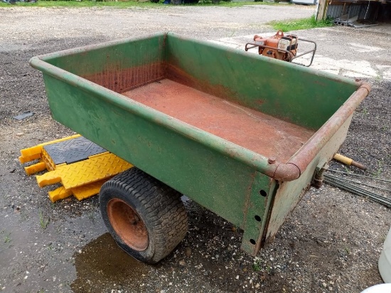 John Deere pull behind dump cart