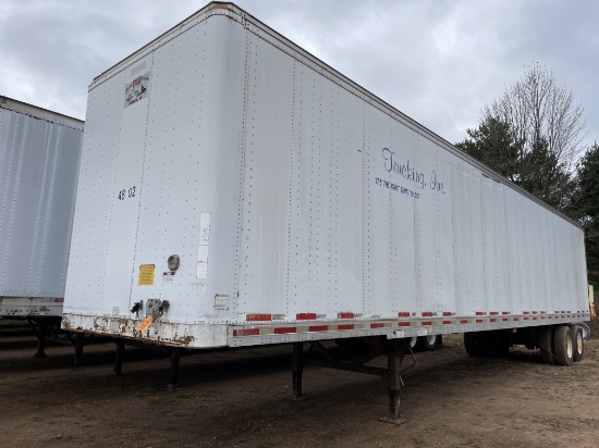 1997 Fruehauf 48' Chipper Van Trailer (Has WI Title)