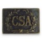 U.S. Civil War CSA Confederate Cavalry Belt Buckle marked 