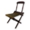 US Civil War Period Campaign Folding Chair Original Cloth Seat