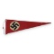 German WW2 Early NSDAP Insignia Pennant Flag with National Colors Cord