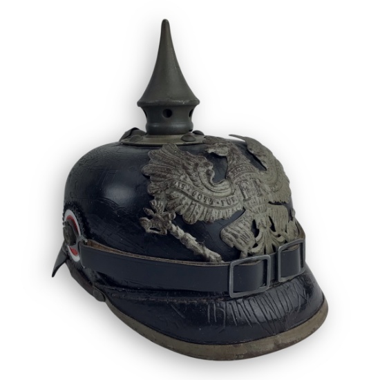 Prussian WW1 Prussian Pickelhaube with Intact Spike