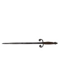 European Renaissance Lefthanded Dagger 17th C with Long Turks Heads