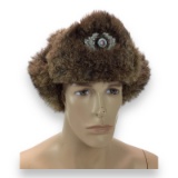 German WW2 Wehrmacht Heer Eastern Front Winter Fur Hat stamped 1943 Made in Berlin