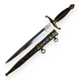 Scarce WW2 1939 Royal Yugoslavian M1939 Army High Ranking Officer's Dagger with Scabbard Sheath