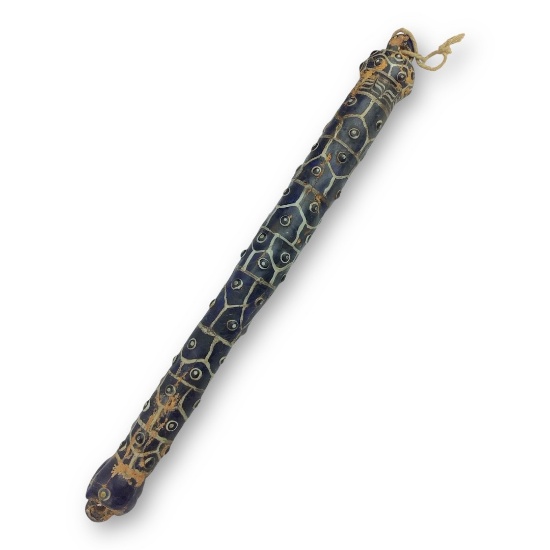 Ancient Phoenician Glass Staff, Ruler Rod, or Scroll Holder (circa 2ndâ€“1st Millennium B.C.)