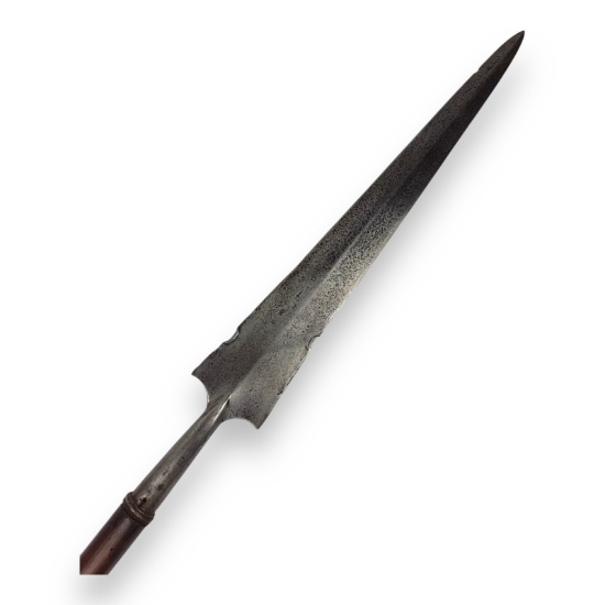 European Renaissance Large Triangular Head Spear Circa 1490 A.D.
