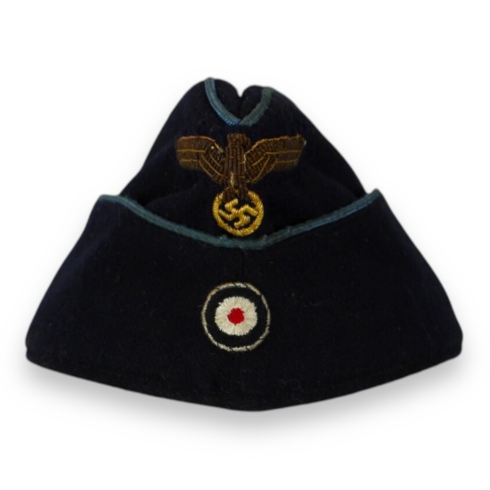 German WW2 Kriegsmarine U-Boat Transport & Supply Unit M38 Officer Overseas Cap