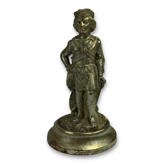 Vintage Metal Figurine of Bonnie Prince Charlie – Jacobite Pretender & Scottish Icon