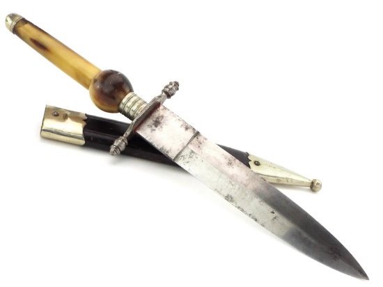 American Revolutionary War-Era Spanish Plug Bayonet Dagger - Rare