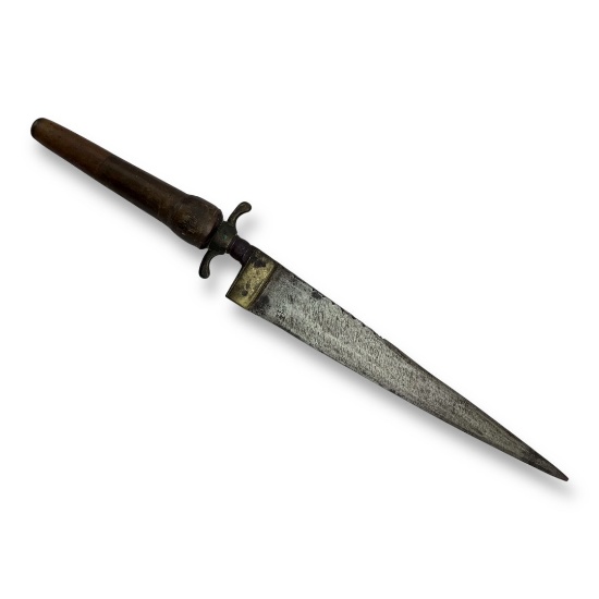 Pre-Revolutionary War American Plug Bayonet - Designed for Pistol Use, Rare 18th-Century Weapon