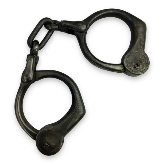 Antique Late 1800's American handcuffs - Tower Bean's Pattern