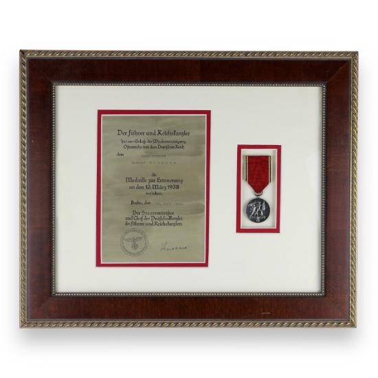 German WWII Austrian Anschluss Medal