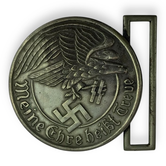 German WW2 Waffen-SS Officer's Dress Belt Buckle - Post-War