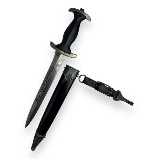German WW2 NSKK Enlisted Dagger by Gebr?Â¬der Heller (Anchor Logo)