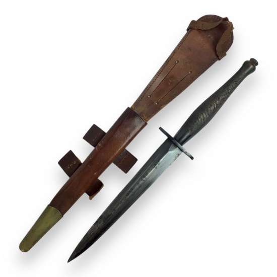 English WW2 Army Fairbairn-Sykes Commando Knife with Sheath