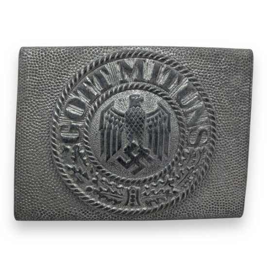 German WW2 EM/NCO Heer Army Aluminum Belt Buckle - Vet Bring-Back