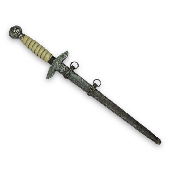 German WW2 Luftwaffe 2nd Model Dagger with Rare Ivoroid Grip - Paul Holler Solingen