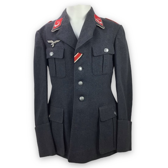 German WW2 Luftwaffe Flak Officerâ€™s Tunic â€“ Stamped Interior â€œFLA. M.G. Sturm 29 Abg.â€