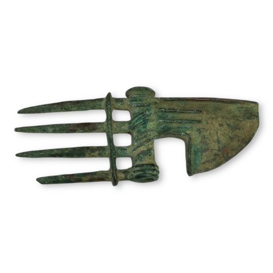 Ancient Luristan Bronze Spike-Butted Axe Head, ca. 1200–800 BCE