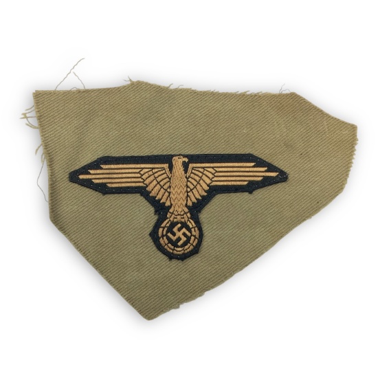 German WW2 Rare Waffen-SS Afrika Korps Tropical Sleeve Eagle – Uniform Removed