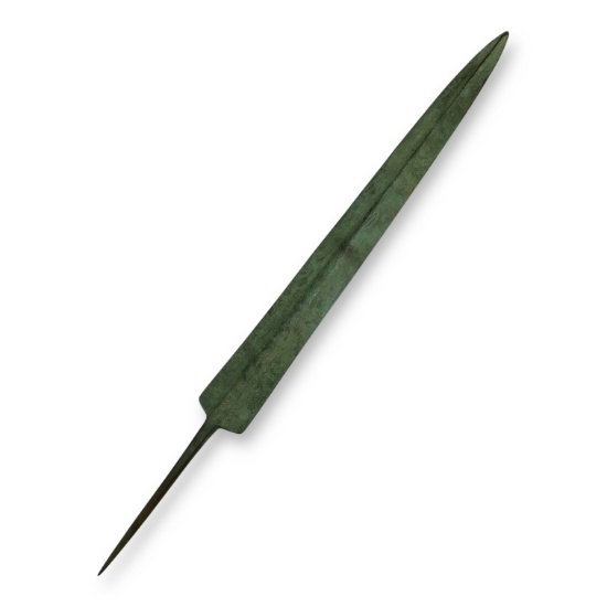 Ancient Luristan Bronze Sword – Long Form with Tang, ca. 10th–6th Century B.C.