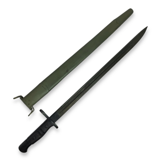 U.S. WW1 Remington M1917 Bayonet for M1 Garand – 17" Blade with Scabbard